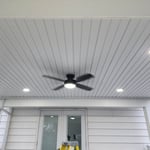Exterior recessed lights installed