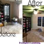 Colors Used:
Ceiling: SW Dill
Walls: SW Drift of Mist