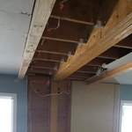 Installed Header with Face Mounted Ceiling Joists