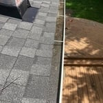 image is before we cleaned the gutters on this home