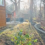 Back side of house after