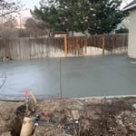Big patio with boarder stamp
