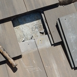 Damaged tile has been removed and area is being prepared for replacement - Northmen Roofing