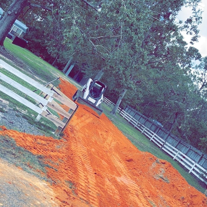 Gravel driveway