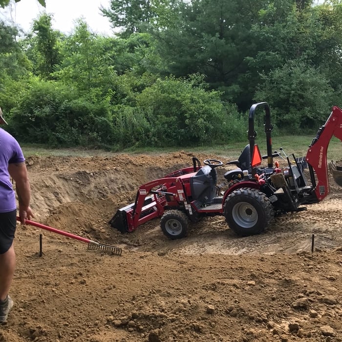 Pond, patio and planting install