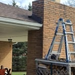 Corner bricks replaced