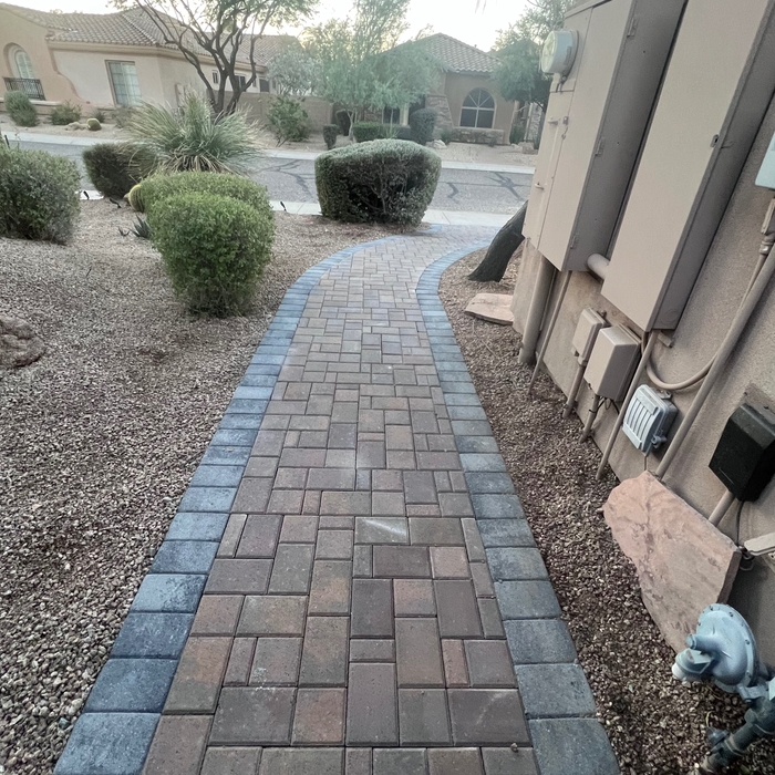 Paver walk way