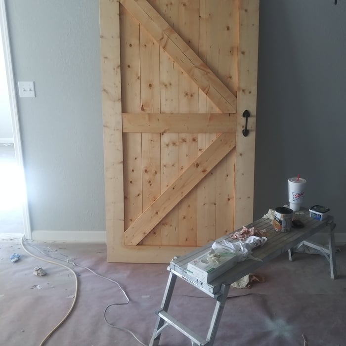 Mid way with master bedroom door