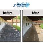Driveway & Patio Pressure Washing project