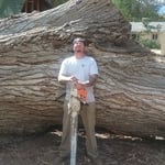 This is me standing in front of the truck after I had cut it down