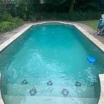 Clean, Clear, and Blue. Ready to enjoy in less than a week!