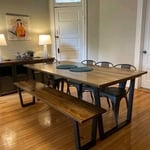 Dining table staging