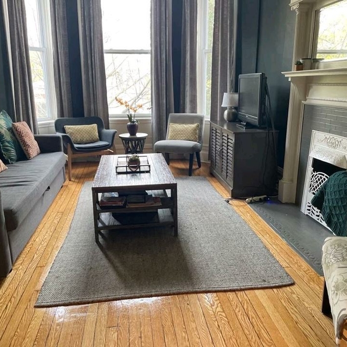 Living room staging
