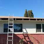 We took down old fascia and we are putting on new fascia on front house