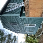 Exterior home with before and after.