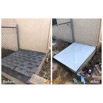Stainless steel crawl space cover