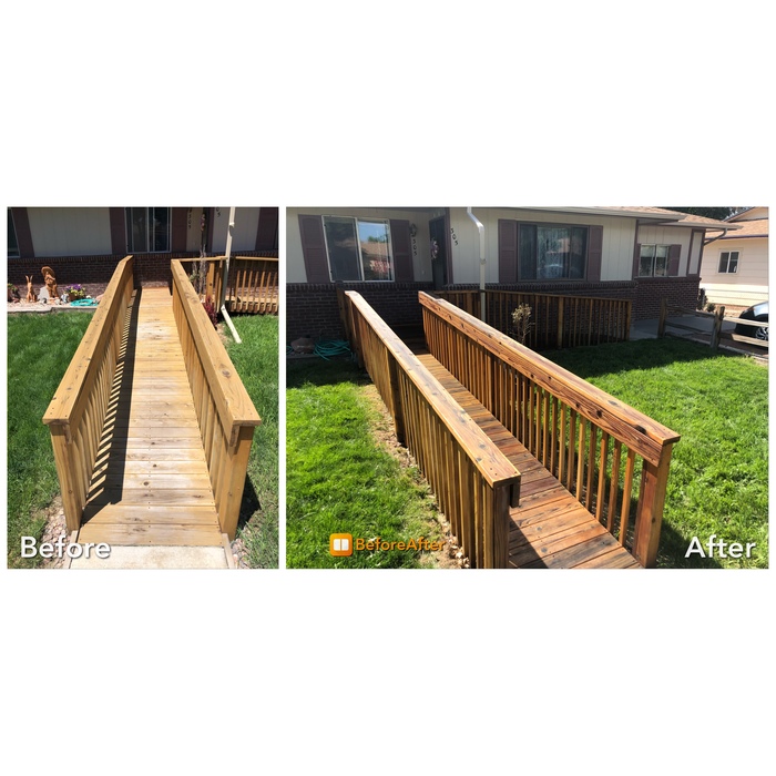 Linseed oil wheelchair ramp