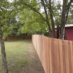 front of fence