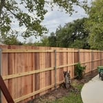 back of fence
