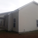 Pressure washing home