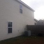 Pressure washing home