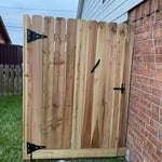 6ft Cedar Privacy Fence with 6in Rot Board