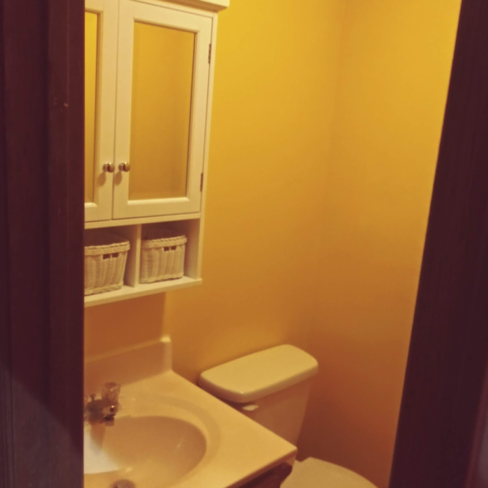 Clients selected an excellent color. It looked a little too yellow in the can but just great, in my opinion, once dry on the wall.