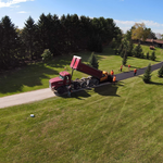 Asphalt replacement and base reinstalled