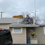 Two layer roof tear off and wood replacement