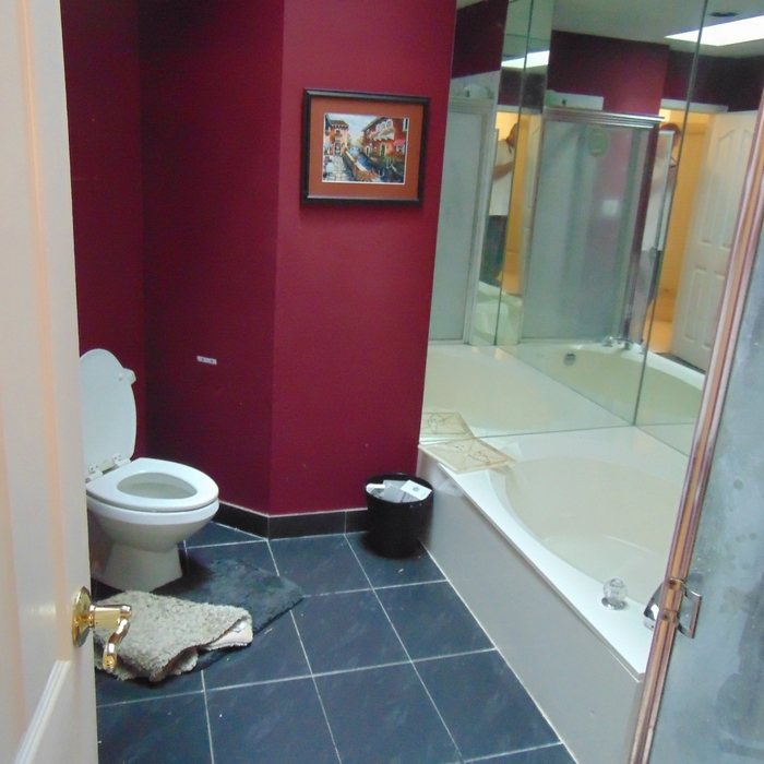 Flooded bathroom