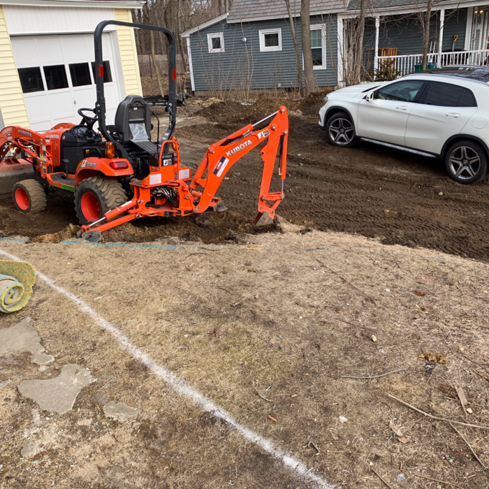 Driveway, landscape