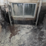 After excavating the dirt, we were able to locate where to put in the door.