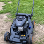 Finished lawnmower for customer, their complaint was that the lawnmower was bogging out and dying after 2 minutes of running. After a carb clean, an evaluation of the fuel, and after dropping the excessive amount of oil for an appropriate change, this lawnmower is good as new!