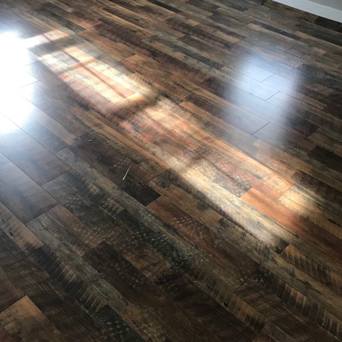Finished floors in bedroom #1.