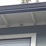 Sealed attic vent holes.