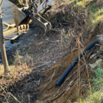 Tuckasegee River bank Retaining wall