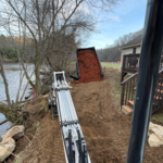 Tuckasegee River bank Retaining wall