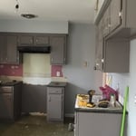 Painted cabinets