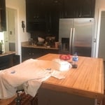 Cabinets painted