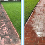 Brick walkway
