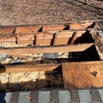Roof rot removed