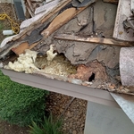 Water damage decking removed and replaced