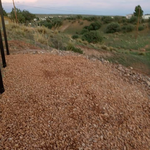 Decorative gravel,river rock and geo grid for driveway