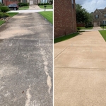 Before and after driveway