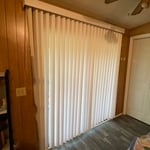 Sliding glass door blinds