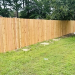 Installed over 430 ft of Cedar fence in backyard.