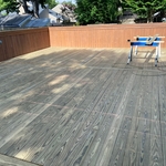 Red pine deck
