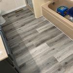 The updated look with the new Luxury Vinyl Planks!