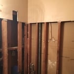 Shower before and after