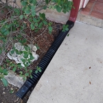 Flexible black pipe